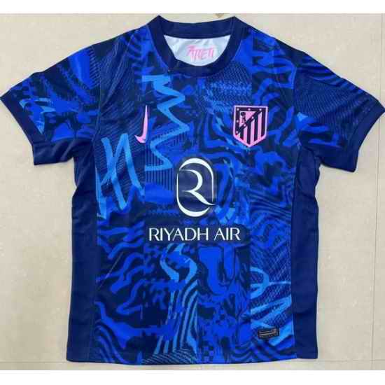 Men 2024 2025 Soccer Jersey atletico madrid Blue